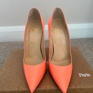 Christian Louboutin Bright Orange Heels